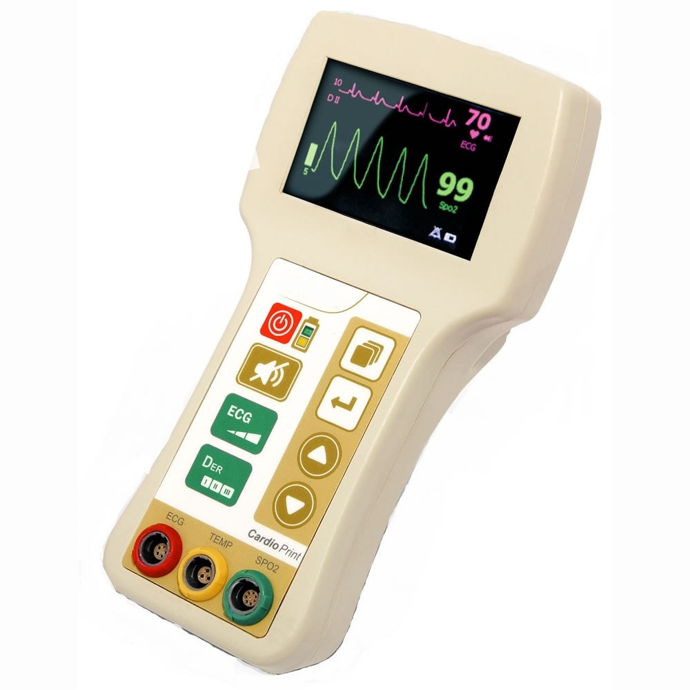 
Monitor de Signos Vitales Portátil ECG Oximetría Temperatura